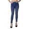 Blugi Dama  Semivatuiti Albastri Skinny Elastici cu Talie inalta