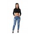 Blugi Dama Mom Fit Albastru Valerie