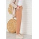 Pantaloni Dama Gabriella Cu Elastic In Talie, Bej