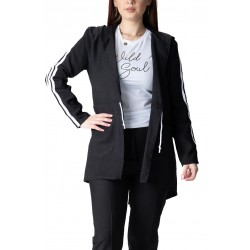 Compleu Negru Din 2 piese cu Pantaloni,Sacou Tip Blazer Compleu Negru Din 2 piese cu Pantaloni,Sacou Tip Blazer