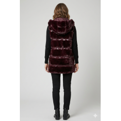 Vestă Grena din Blană Artificială si Piele Ecologică 