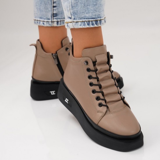 Ghete din piele naturală Alissa brown – Confort & Stil | Marimea 41 Ghete din piele naturală Alissa brown – Confort & Stil | Marimea 41