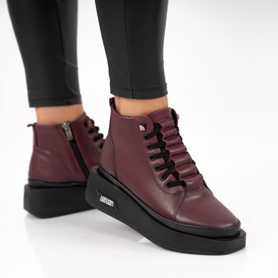 Ghete din piele naturală Alissa Bordo – Confort & Stil | Marimea 41 Ghete din piele naturală Alissa Bordo – Confort & Stil | Marimea 41