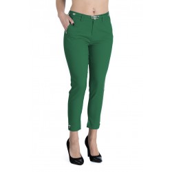 Pantaloni Alyssa Verde Inchis Eleganti Marime Mare