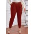Pantaloni Dama Marime Mare Eleganti Ophelia Rosu