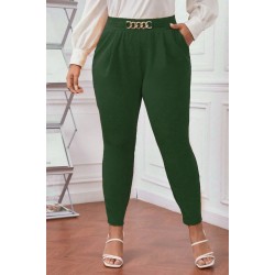 Pantaloni Dama Marime Mare Eleganti Ophelia Verde