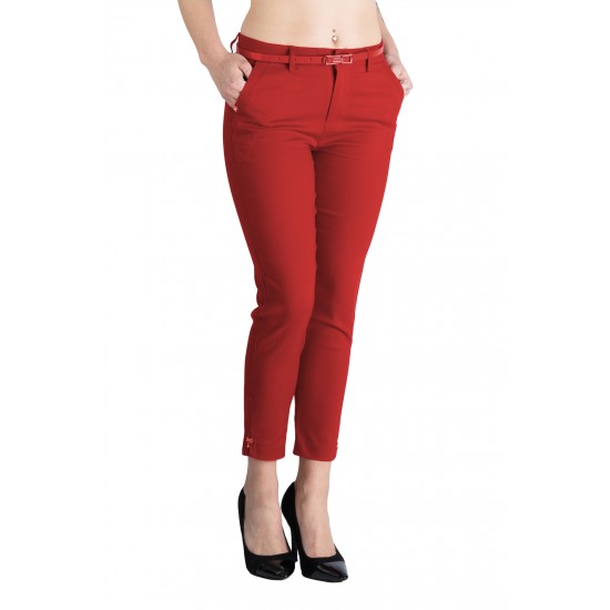 Pantaloni Alyssa Grena Eleganti Marime Mare