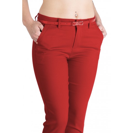 Pantaloni Alyssa Grena Eleganti Marime Mare