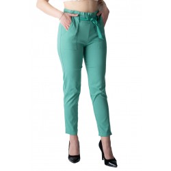 Pantaloni Dama Cu Cordon In Talie,Verde,Dylan