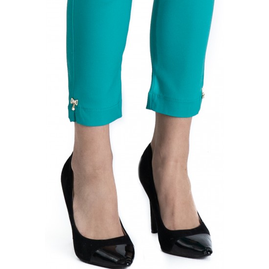 Pantaloni Alyssa Albastru Turcoaz Eleganti Marime Mare Pantaloni Alyssa Albastru Turcoaz Eleganti Marime Mare