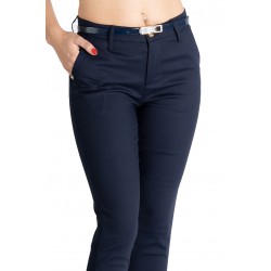 Pantaloni Alyssa Bleumarin Eleganti Marime Mare