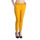  Pantaloni Alyssa Galbeni Mustar Eleganti Marime Mare