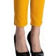  Pantaloni Alyssa Galbeni Mustar Eleganti Marime Mare