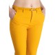  Pantaloni Alyssa Galbeni Mustar Eleganti Marime Mare