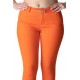 Pantaloni Alyssa Portocaliu Eleganti Marime Mare