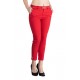 Pantaloni Alyssa Rosu Eleganti Marime Mare