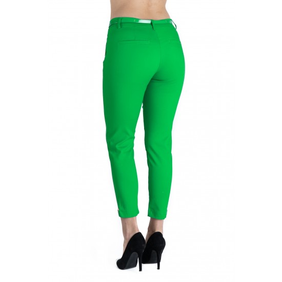 Pantaloni Alyssa Verde Eleganti Marime Mare