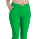 Pantaloni Alyssa Verde Eleganti Marime Mare