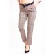 Pantaloni eleganti dama Dody crem carouri Pantaloni eleganti dama Dody crem carouri