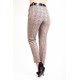 Pantaloni eleganti dama Dody crem carouri Pantaloni eleganti dama Dody crem carouri