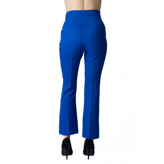 Pantaloni Valerie Albastri Eleganti