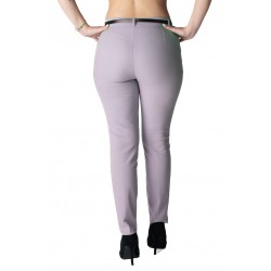 Pantaloni Dama Eleganti Gri Deschis Papillion