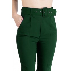 Pantaloni Dama Eleganti Verde Karol Premium