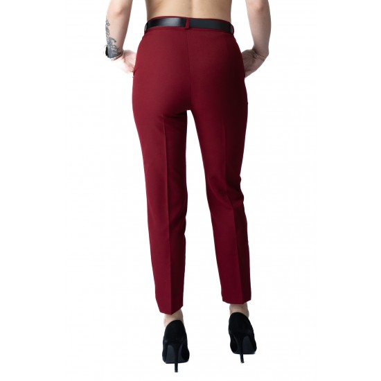 Pantaloni Dama Eleganti Grena Papillion Pantaloni Dama Eleganti Grena Papillion