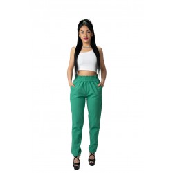 Pantaloni Dama  Din Bumbac Racoros De Vara Josie, Verde