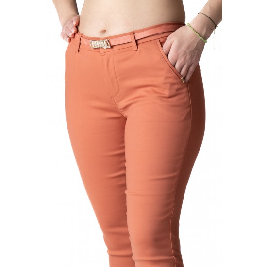 Pantaloni Alyssa Roz Corai Eleganti Marime Mare