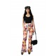 Pantaloni Dama Negri Evazati Cu Motive Florale Sofia Pantaloni Dama Negri Evazati Cu Motive Florale Sofia