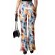 Pantaloni Dama Negri Evazati Cu Motive Florale Sofia Pantaloni Dama Negri Evazati Cu Motive Florale Sofia