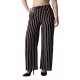 Pantaloni Dama Negri Cu Alb Roz Dungi Larg De Vara Pantaloni Dama Negri Cu Alb Roz Dungi Larg De Vara