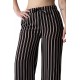 Pantaloni Dama Negri Cu Alb Roz Dungi Larg De Vara Pantaloni Dama Negri Cu Alb Roz Dungi Larg De Vara