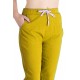 Pantaloni Dama Antonia din Bumbac Racoros de Vara, asemanator Tesaturii de In, Cu Siret In Talie,Galben Mustar Pantaloni Dama Antonia din Bumbac Racoros de Vara, asemanator Tesaturii de In, Cu Siret In Talie,Galben Mustar