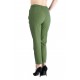 Pantaloni Dama Antonia Din Bumbac  răcoros de vara Cu Siret In Talie,Verde Kaki