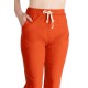 Pantaloni Dama Antonia Din Bumbac Racoros De Vara, Portocaliu