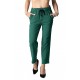 Pantaloni Dama Savannah Cu Elastic In Talie, Verzi