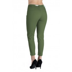 Pantaloni Alyssa Kaki Eleganti Marime Mare