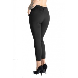 Pantaloni Alyssa Negru Eleganti Marime Mare