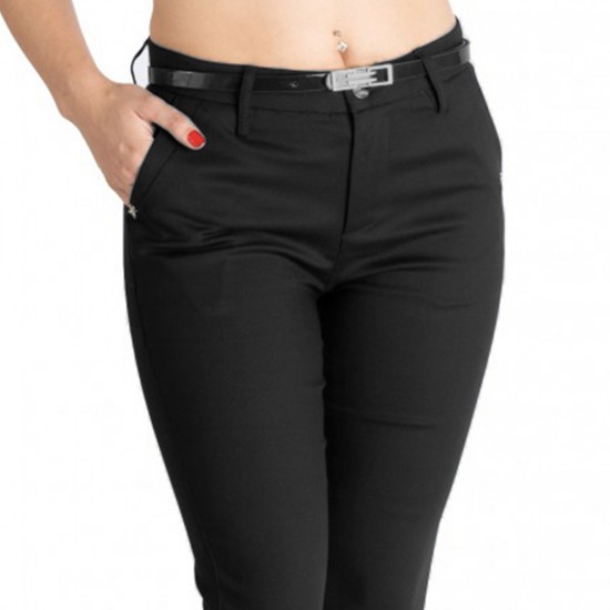 Pantaloni Alyssa Negru Eleganti Marime Mare