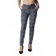 Pantaloni Casual Gri Cordon Talie Andra