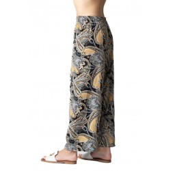 Pantaloni Dama Largi Vaporosi pentru Zilele Calde, Imprimeu floral