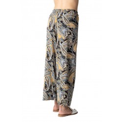 Pantaloni Dama Largi Vaporosi pentru Zilele Calde, Imprimeu floral