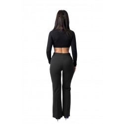 Pantaloni Eleganti Negru cu Talie Inalta Madelyn