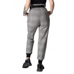 Pantaloni Dama Cu Curea Talie In Carouri Kinsley Pantaloni Dama Cu Curea Talie In Carouri Kinsley
