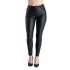 Pantaloni Dama Imitatie Piele Negri Bella 