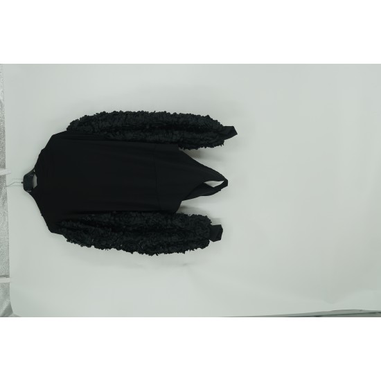 Body Dama Spanish Negru cu Mâneci Florale 3D Lungi - Bust 130 Body Dama Spanish Negru cu Mâneci Florale 3D Lungi - Bust 130