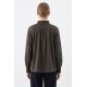 Cămașă Eleganta cu Fundă Maro din Bumbac, Bust 115 - pantalonichic.ro Cămașă Eleganta cu Fundă Maro din Bumbac, Bust 115 - pantalonichic.ro