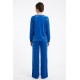 Compleu Dama Catifea Albastru cu Perle | Talie 105-130, Bust 135 Compleu Dama Catifea Albastru cu Perle | Talie 105-130, Bust 135